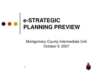 e-STRATEGIC PLANNING PREVIEW