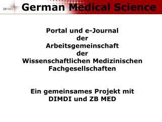 German Medical Science