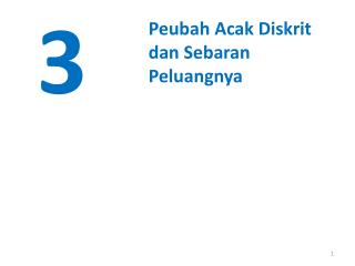 Peubah Acak Diskrit dan Sebaran Peluangnya