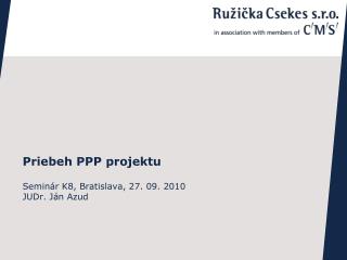 Priebeh PPP projektu