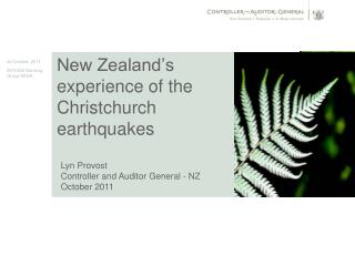 New Zealand’s experience of the Christchurch earthquakes