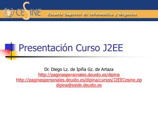 Presentación Curso J2EE