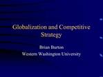 Globalization and Competitive Strategy
