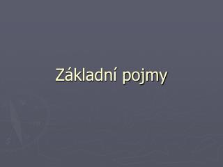 Základní pojmy