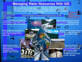 Managing Water Resources With GIS