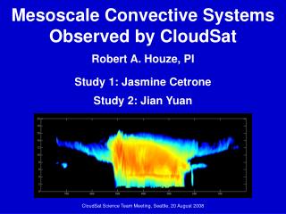 Mesoscale Convective Systems Observed by CloudSat