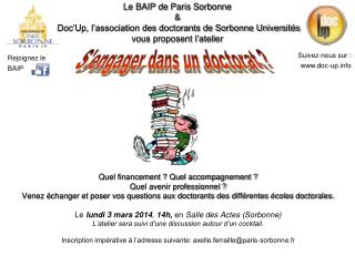 Quel financement ? Quel accompagnement ? Quel avenir professionnel ?