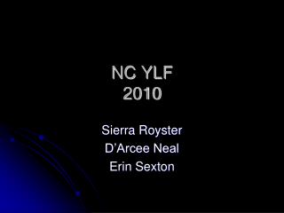 NC YLF 2010