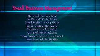 Small Business Management