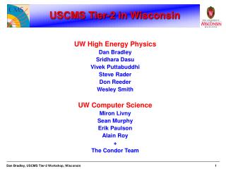 USCMS Tier-2 in Wisconsin