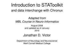 Introduction to STAToolkit