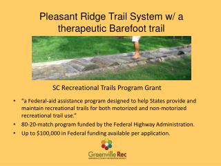 SC Recreational Trails Program Grant