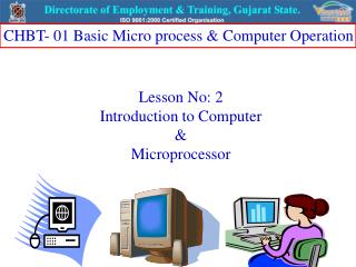 Lesson No: 2 Introduction to Computer &amp; Microprocessor