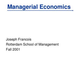 Managerial Economics