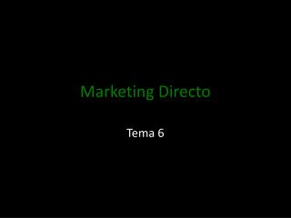 Marketing Directo