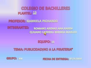 COLEGIO DE BACHILLERES