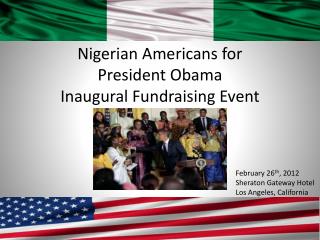 Nigerian Americans for President Obama Inaugural Fundraising Event