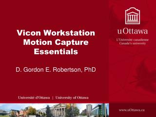 Vicon Workstation Motion Capture Essentials