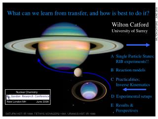 SATURN HST/ IR 1998, TETHYS VOYAGER2 1981, URANUS HST/ IR 1986