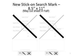 New Stick-on Search Mark – 8.5” x 11”