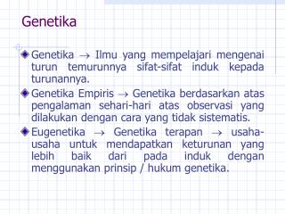 Genetika