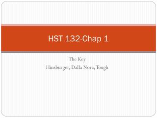 HST 132-Chap 1