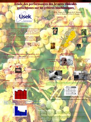 Etude des performances des levures vinicoles autochtones sur les critères biochimiques