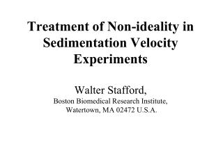 Hydrodynamic vs Thermodynamic non-ideality