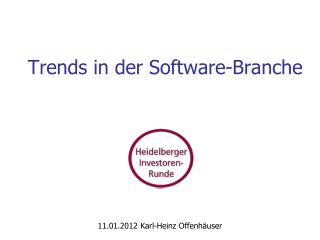 Trends in der Software-Branche
