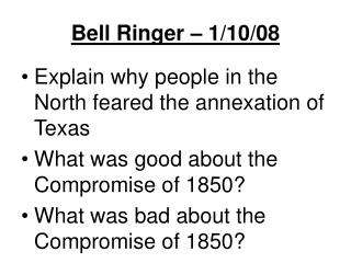 Bell Ringer – 1/10/08