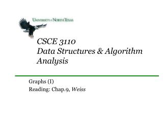 CSCE 3110 Data Structures &amp; Algorithm Analysis