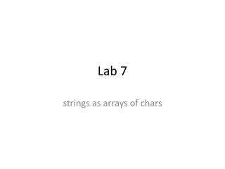 Lab 7