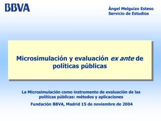 Microsimulación y evaluación ex ante de políticas públicas