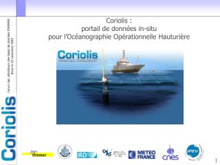 Coriolis : portail de données in-situ pour l’Océanographie Opérationnelle Hauturière