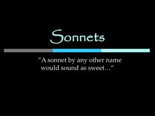 Sonnets