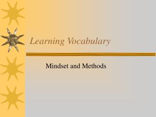 Learning Vocabulary