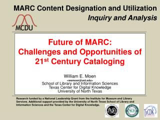 MARC Content Designation and Utilization