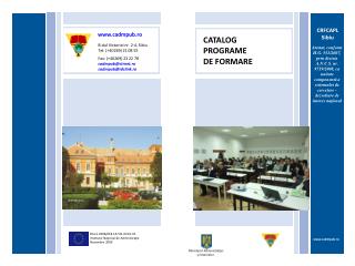 CATALOG PROGRAME DE FORMARE