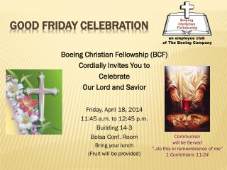 Good Friday Celebration