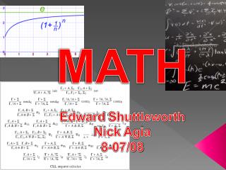 MATH Edward Shuttleworth Nick Agia 8-07/08