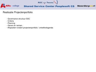 Realisatie Projectenportfolio