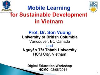 Mobile Learning for Sustainable Development in Vietnam