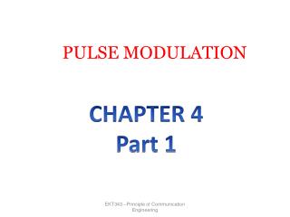 PULSE MODULATION