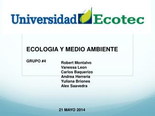 ECOLOGIA Y MEDIO AMBIENTE