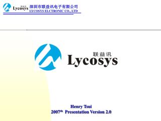 Henry Tsui 2007 th Presentation Version 2.0