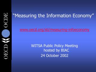 “Measuring the Information Economy”