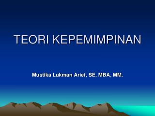 TEORI KEPEMIMPINAN