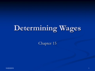 Determining Wages