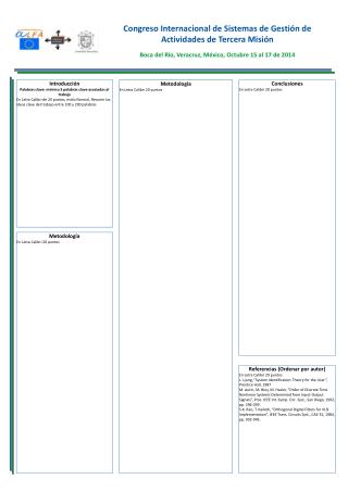 Congreso Internacional de Sistemas de Gestión de Actividades de Tercera Misión