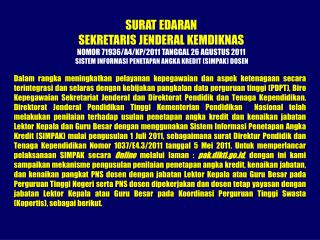 PERMASALAHAN UMUM PENILAIAN PENETAPAN ANGKA KREDIT GURU BESAR